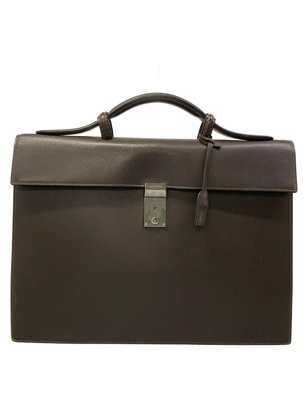 Delvaux Dark Brown Leather Business Bag #339844D81B